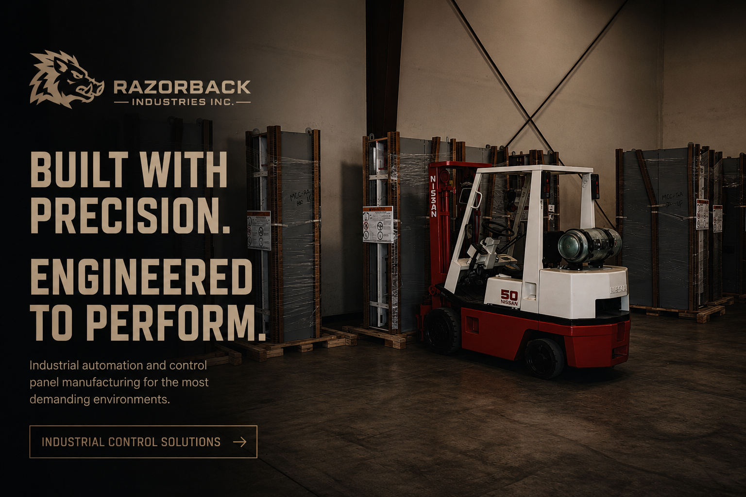 Razorback Industries Containerized Control Building
